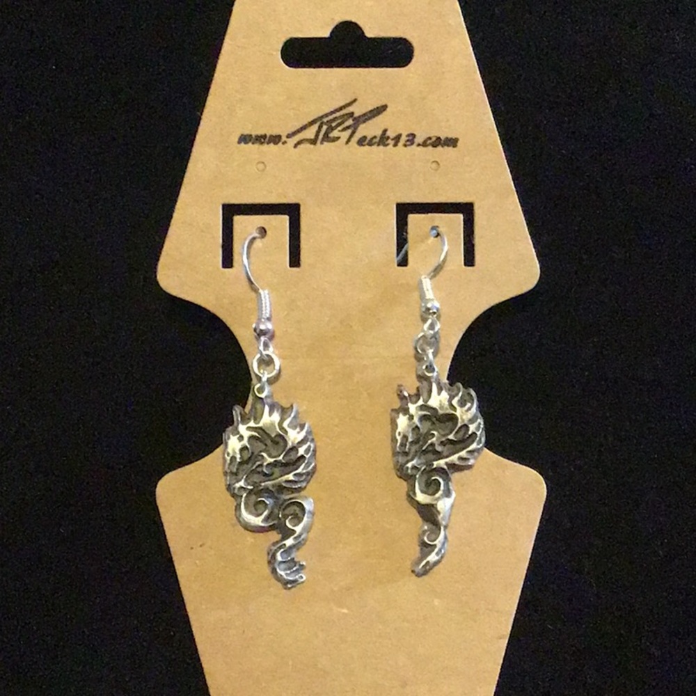 Sterling Silver Dragon earrings